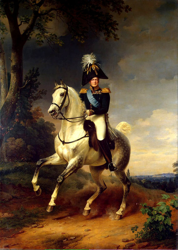 Ф. Крюгер. Конный портрет императора Александра I. 
