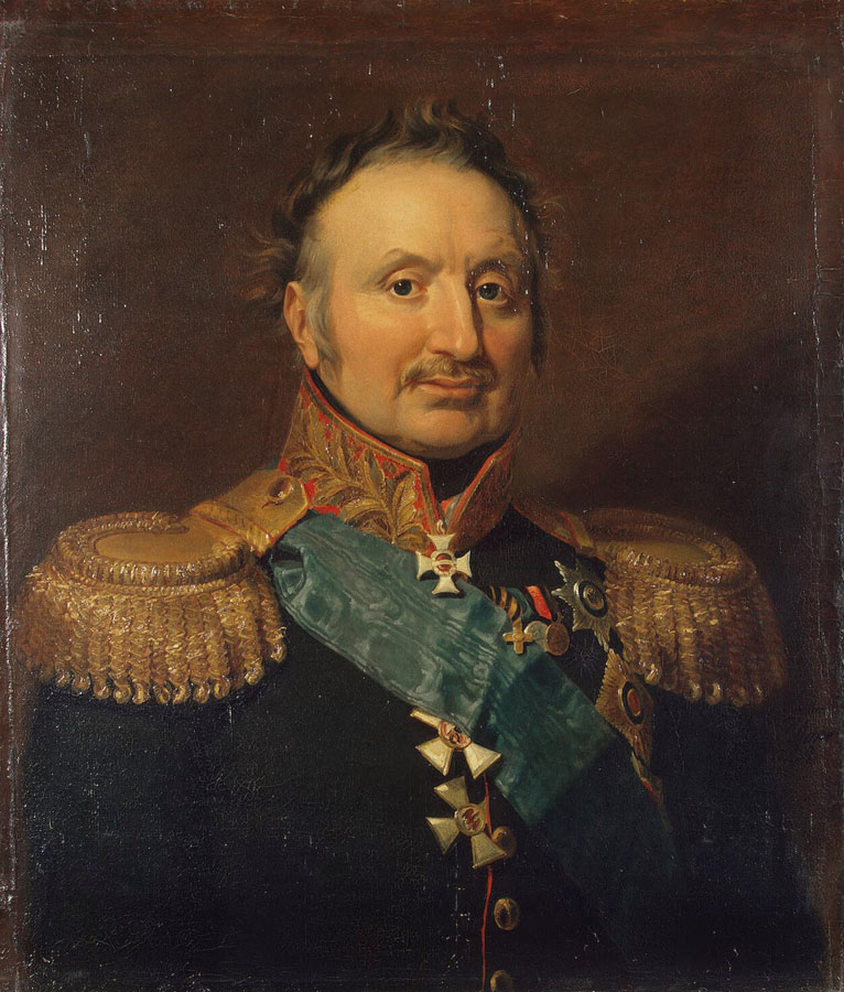 Д. Доу. Портрет П. Х. Витгенштейна из Военной галереи Зимнего Дворца. 1819-1825 гг. 